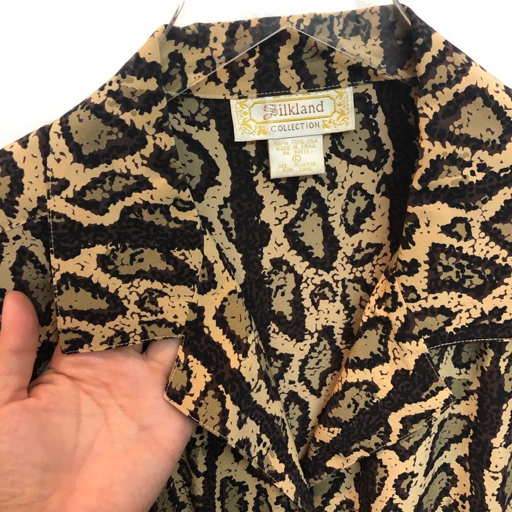 Silkland Collection Python Snakeskin And Stripe S… - image 4